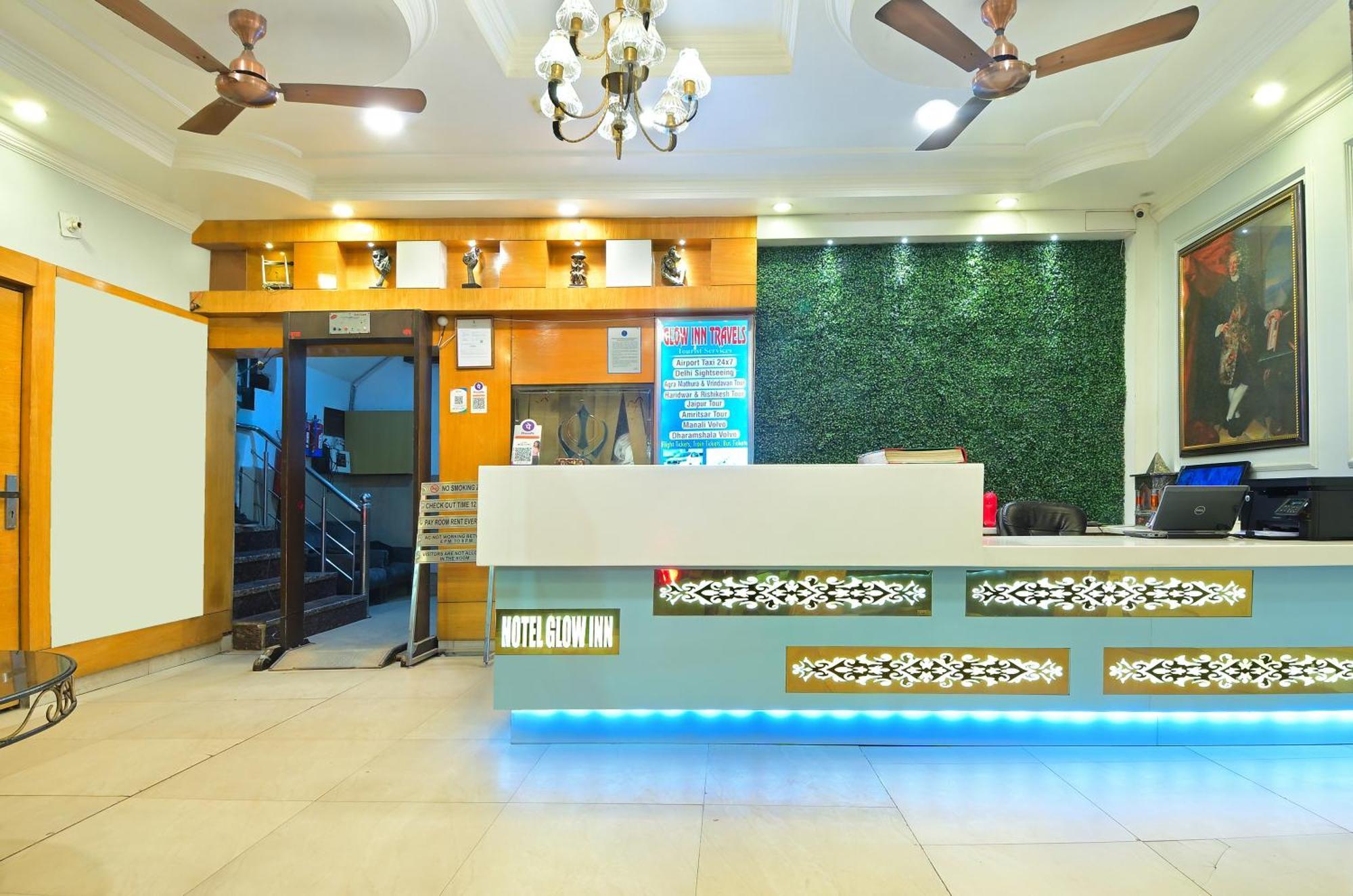 Hotel Glow Inn Paharganj-3 Mins Walk From New Delhi Railway Station ภายนอก รูปภาพ